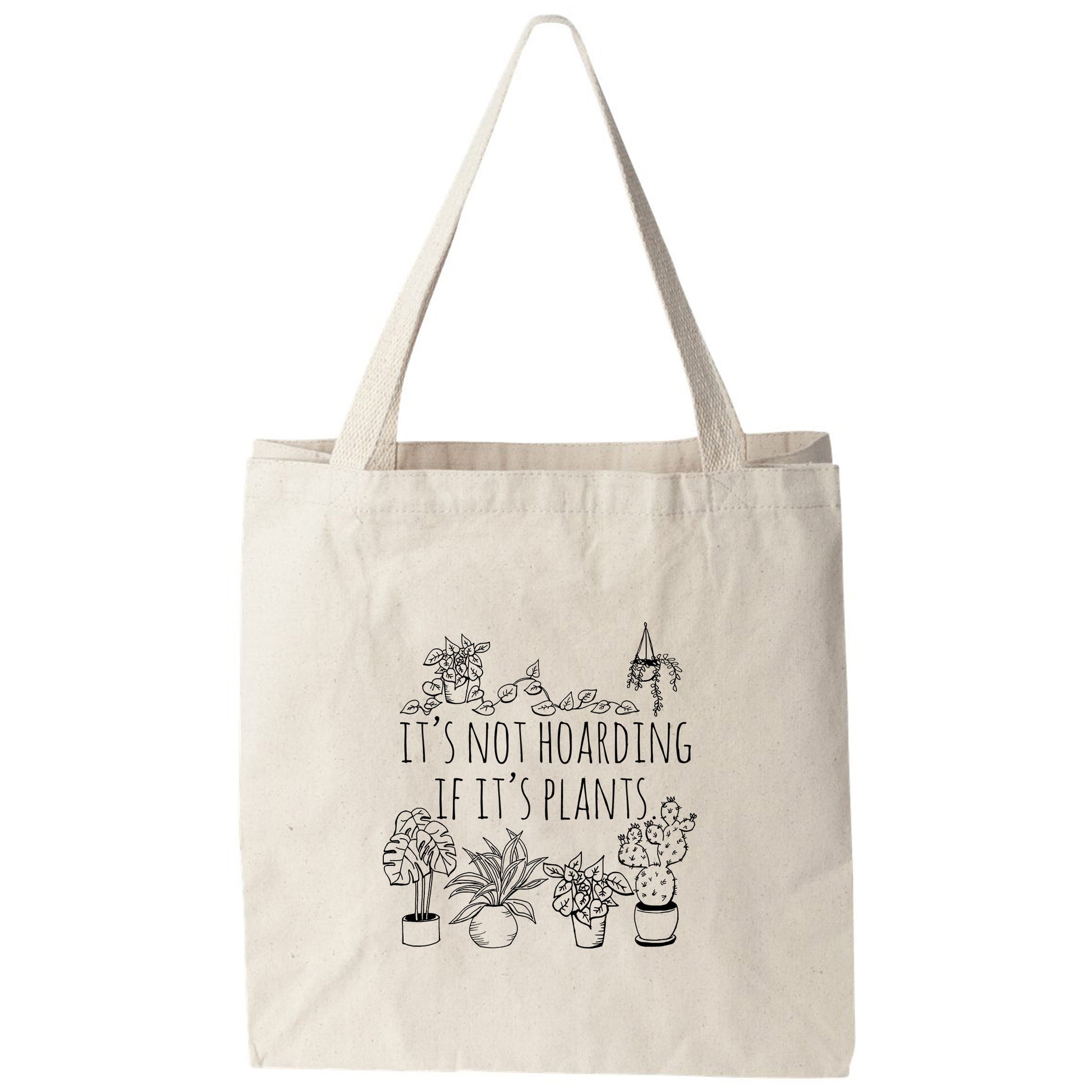 a tote bag that says it's not hoarding if it's