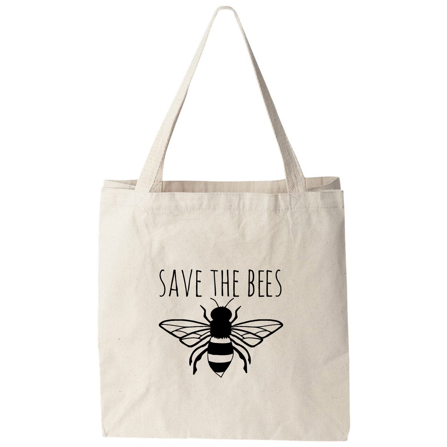 a tote bag that says save the bees
