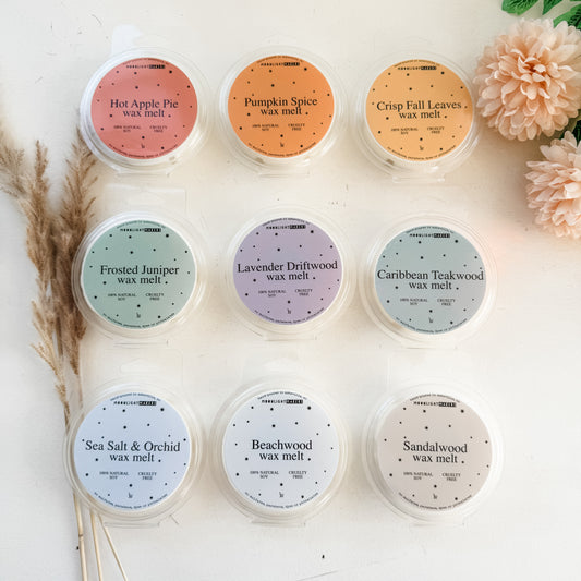 Natural Soy Wax Melts - 8 Scents