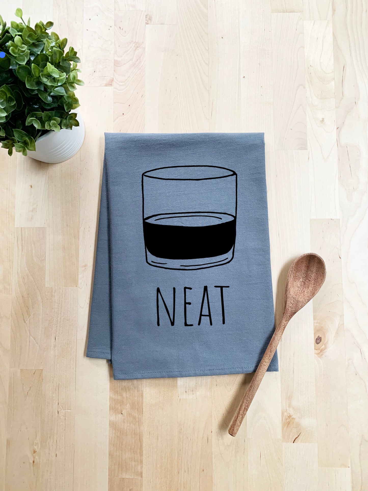 Neat Dish Towel - White Or Gray