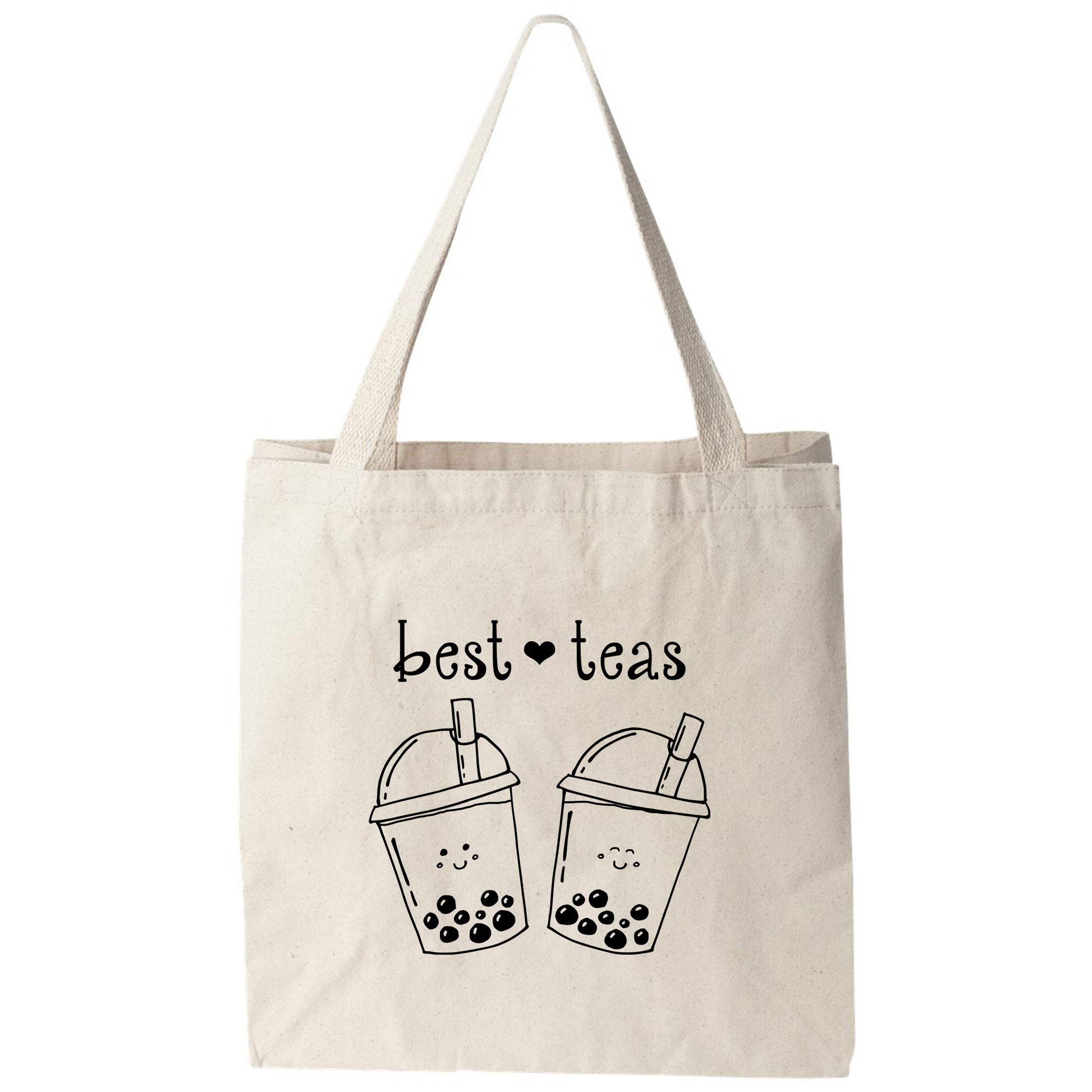 a tote bag with two drinks on it