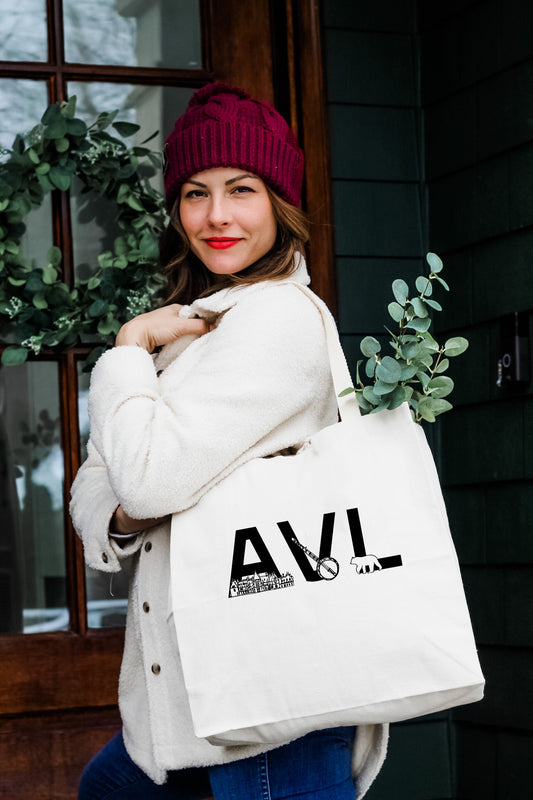 AVL (Asheville) - Tote Bag