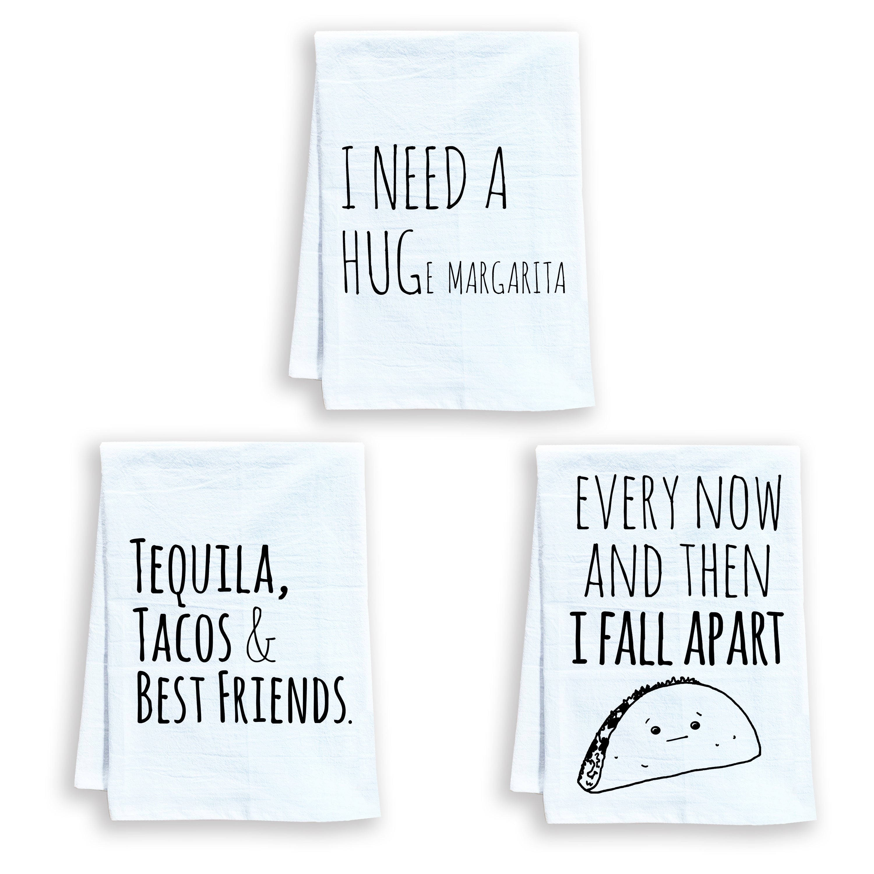 I Need a HUGe Margarita Dish Towel - White Or Gray