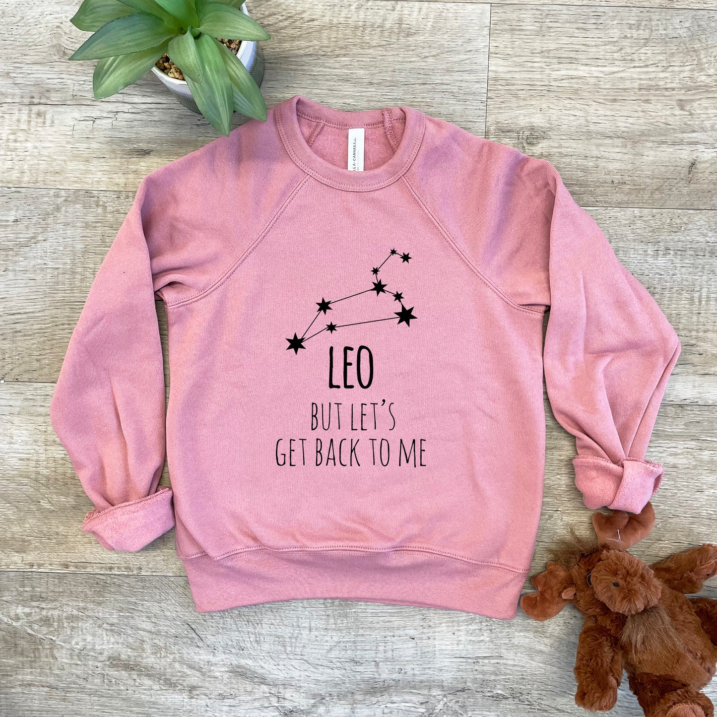 Leo - Kid's Sweatshirt - Heather Gray or Mauve