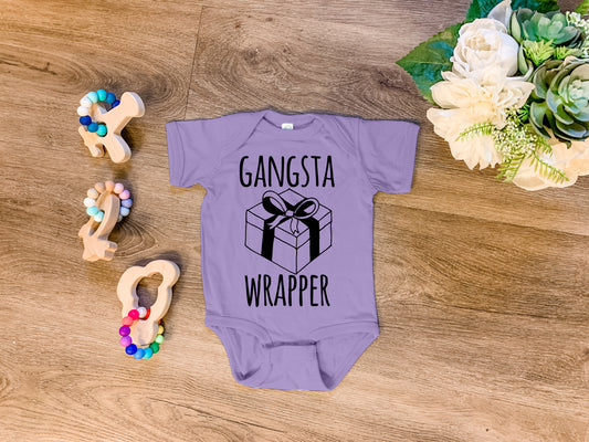 Gangsta Wrapper - Onesie - Heather Gray, Chill, or Lavender