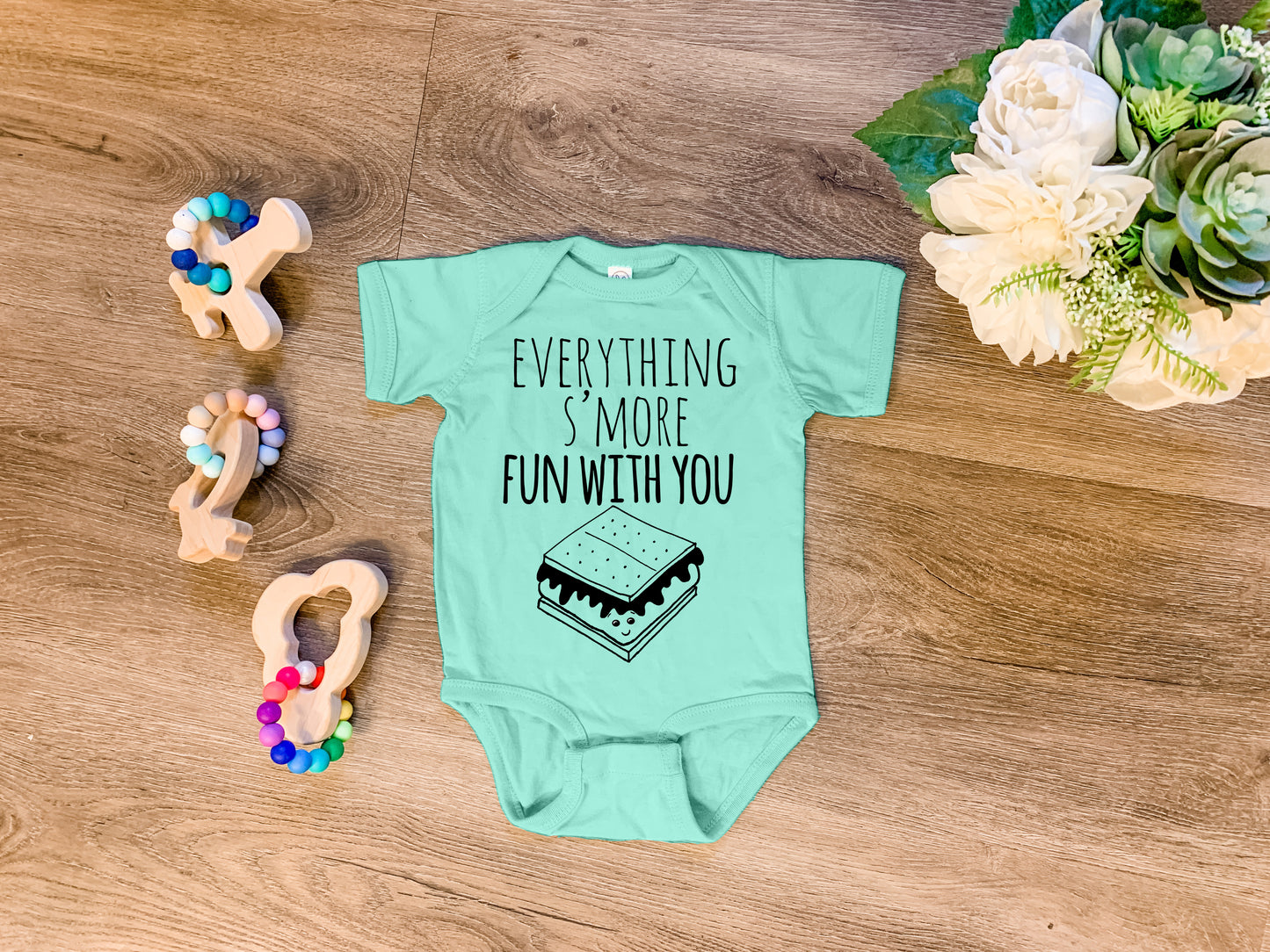 Everything S'more Fun With You - Onesie - Heather Gray, Chill, or Lavender