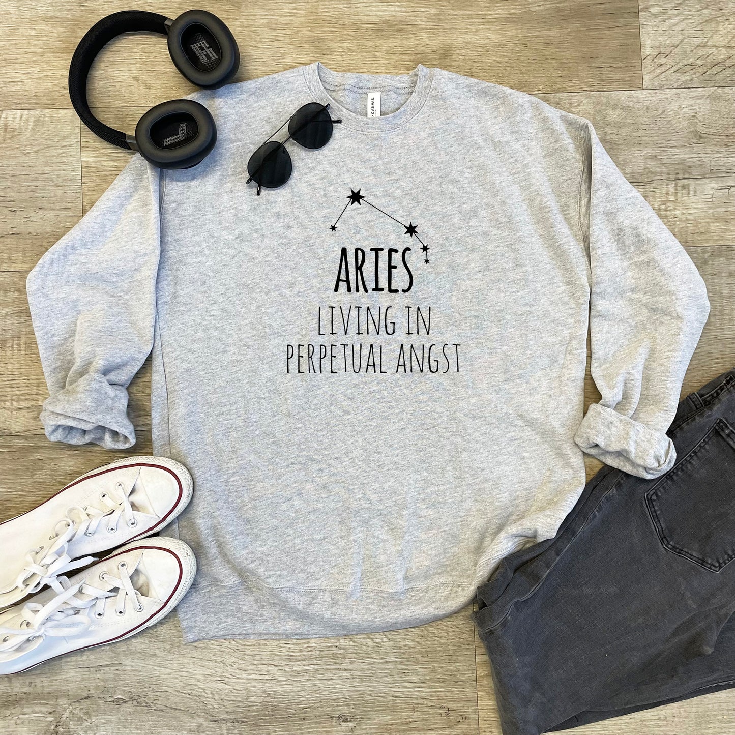 Aries - Unisex Sweatshirt - Heather Gray or Dusty Blue