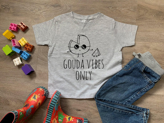 Gouda Vibes Only - Toddler Tee - Heather Gray