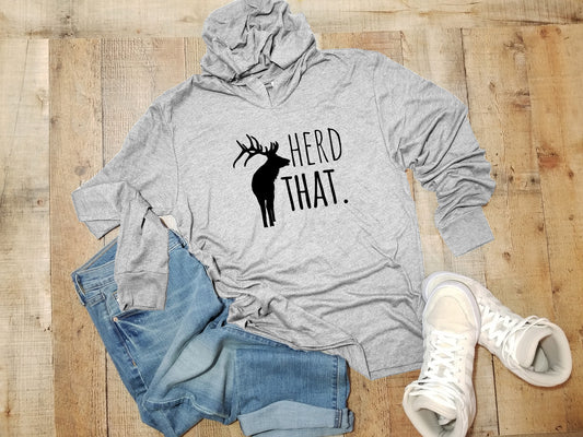 Herd That - Unisex T-Shirt Hoodie - Heather Gray