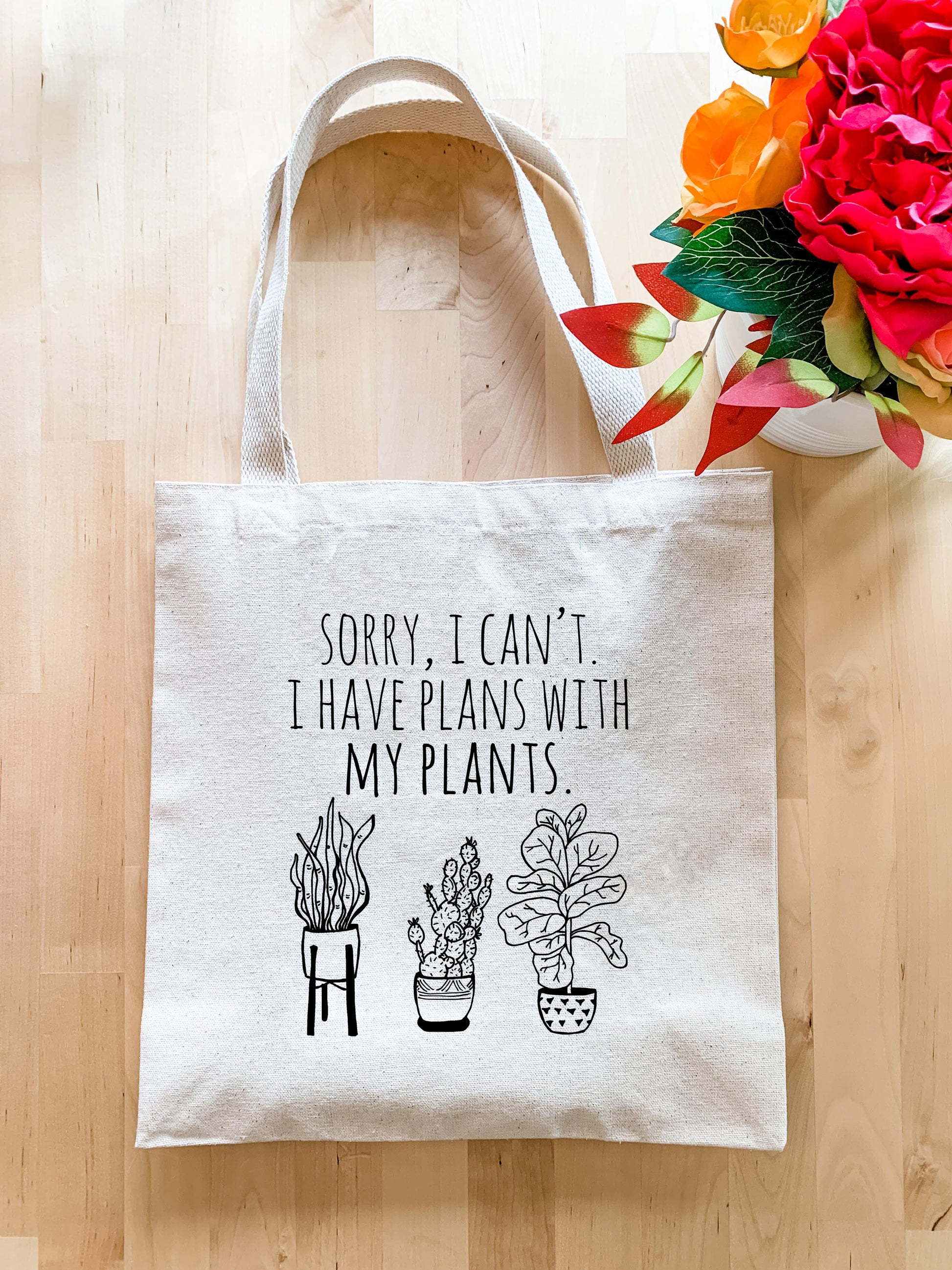 Sorry, I Can't. I Have Plans With My Plans - Tote Bag - MoonlightMakers