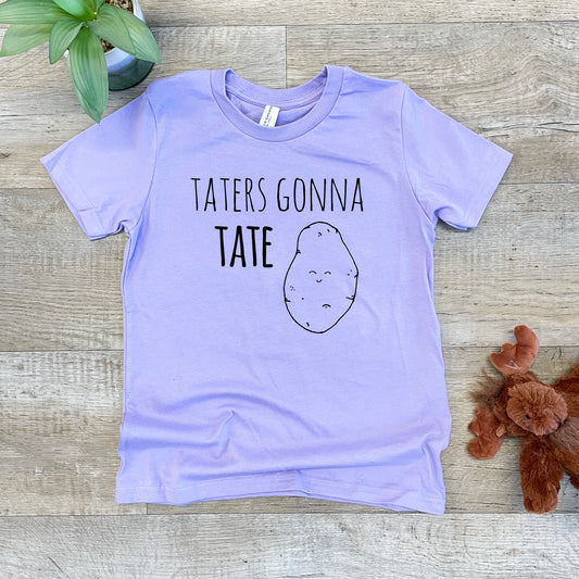 Taters Gonna Tate - Kid's Tee - Columbia Blue or Lavender