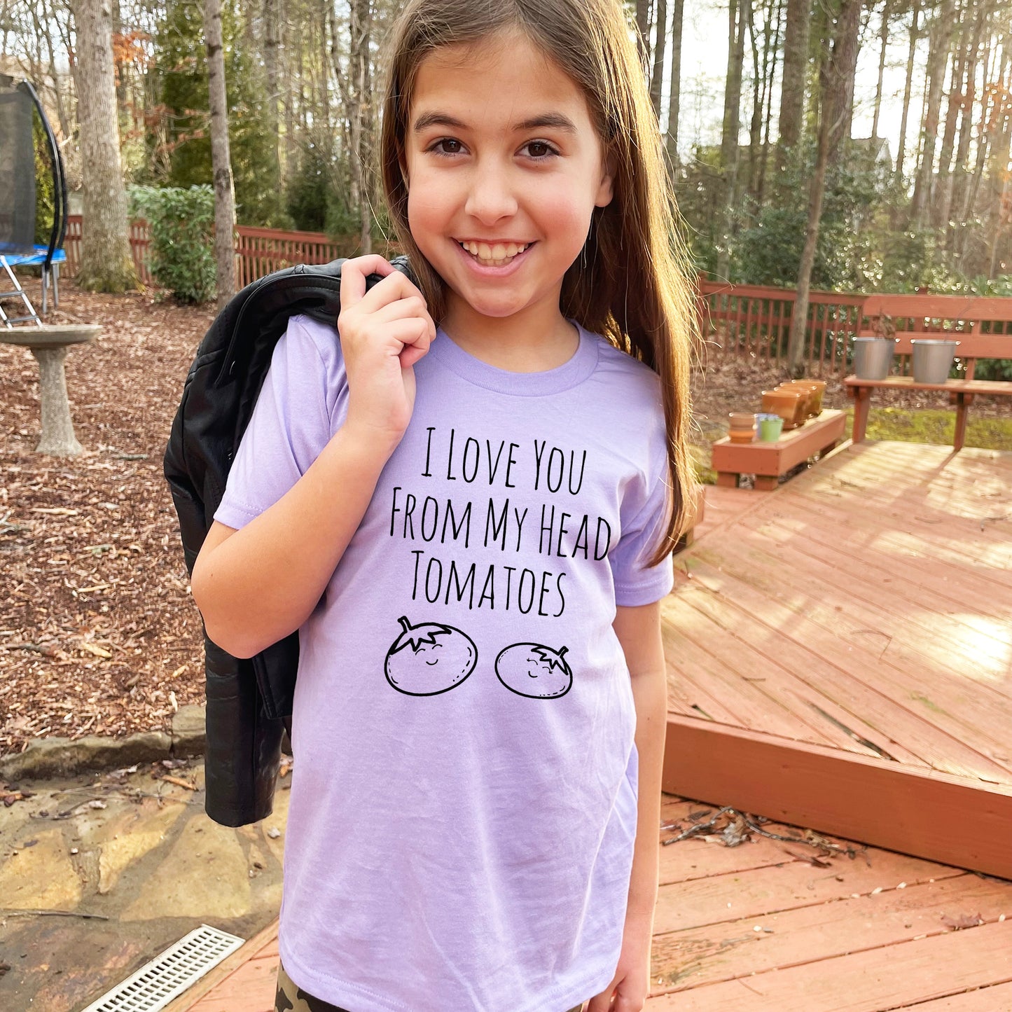 I Love You From My Head Tomatoes - Kid's Tee - Columbia Blue or Lavender