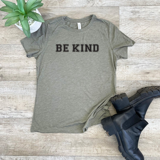 Be Kind - Feel Good Collection - Women's Crew Tee - Olive or Dusty Blue