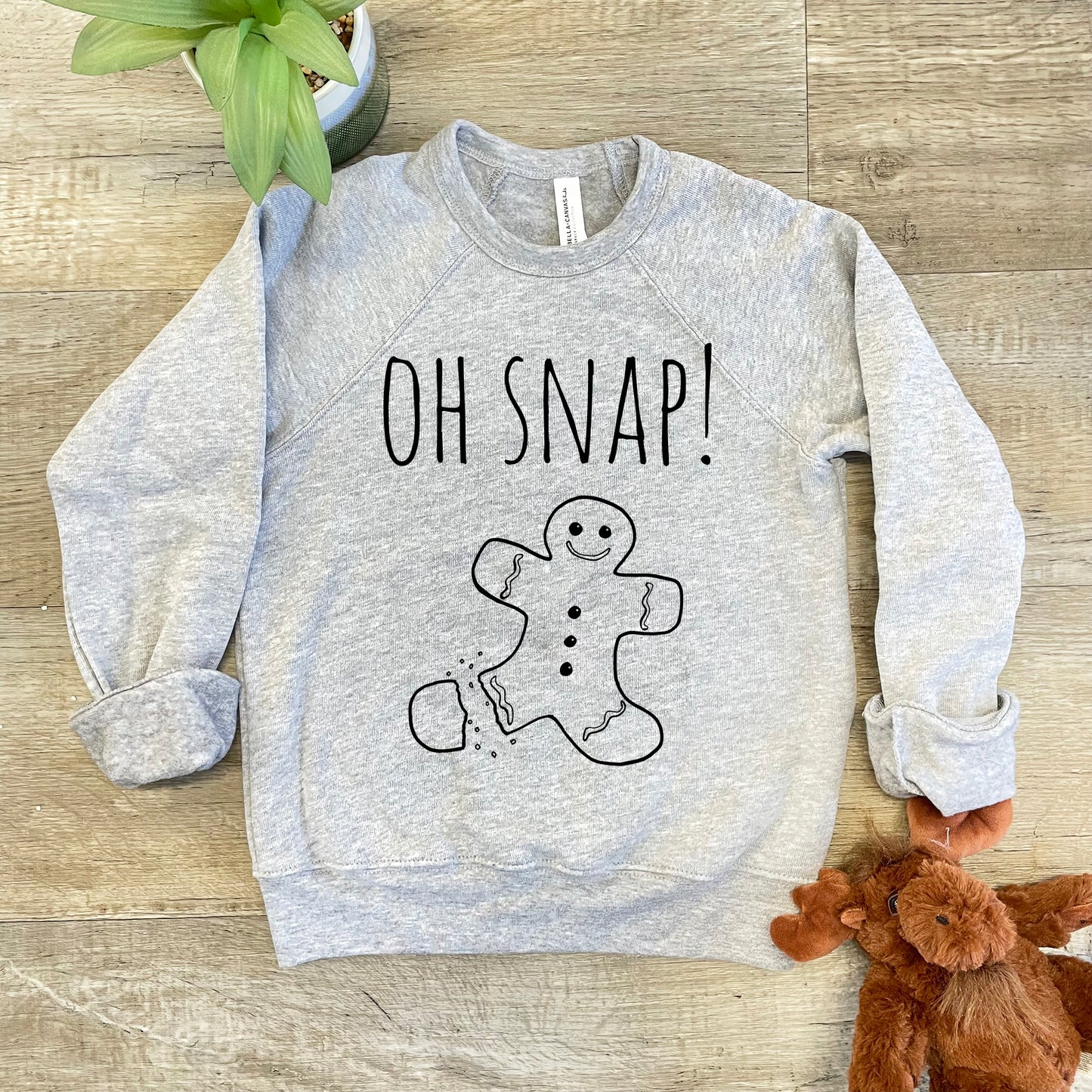 Oh Snap! - Kid's Sweatshirt - Heather Gray or Mauve
