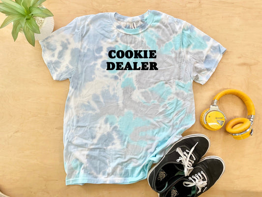 Cookie Dealer (Baking) - Mens/Unisex Tie Dye Tee - Blue