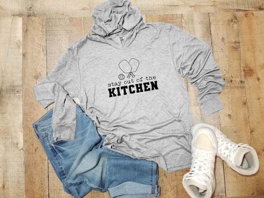 a gray hoodie with the words smash of the kitchen on it