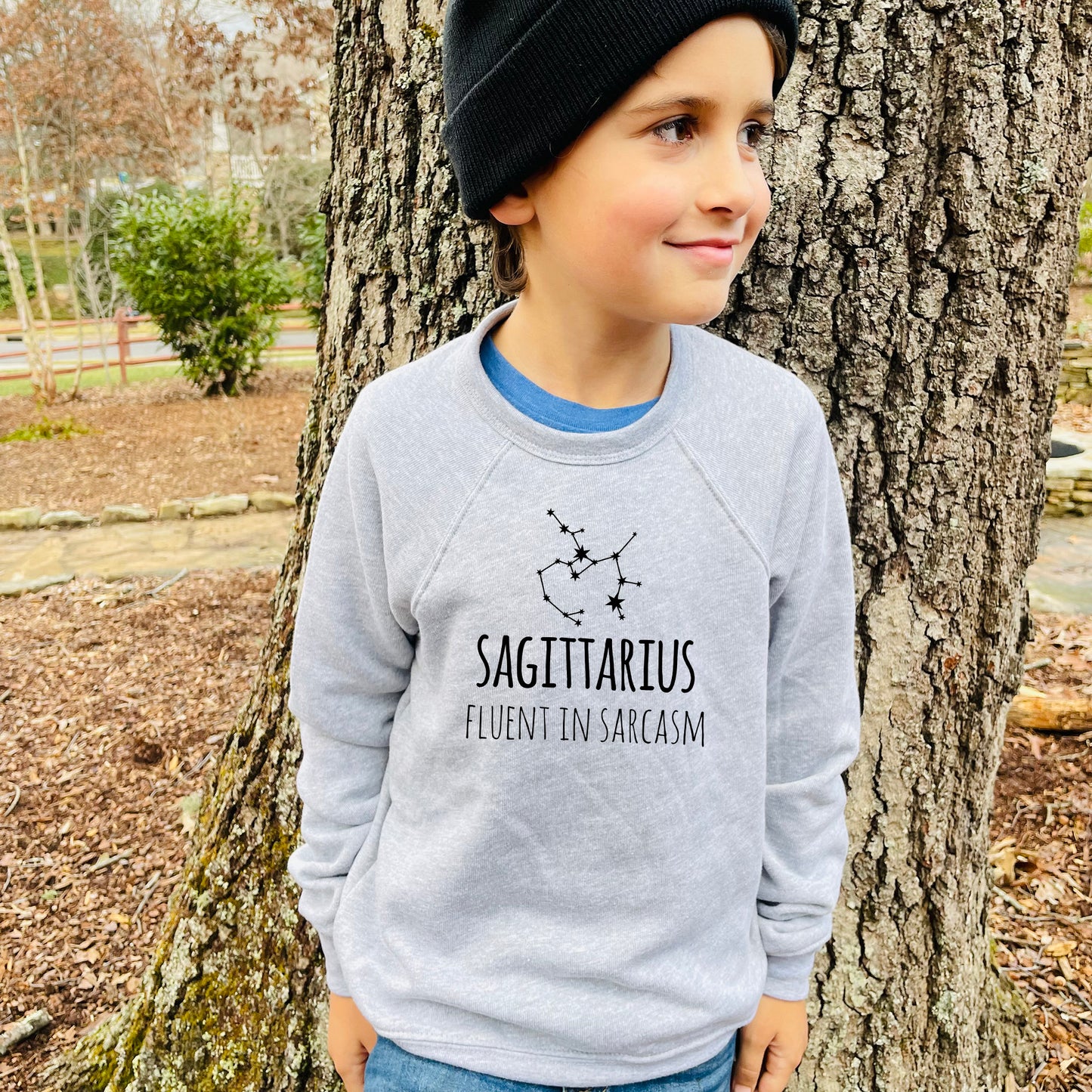Sagittarius - Kid's Sweatshirt - Heather Gray or Mauve