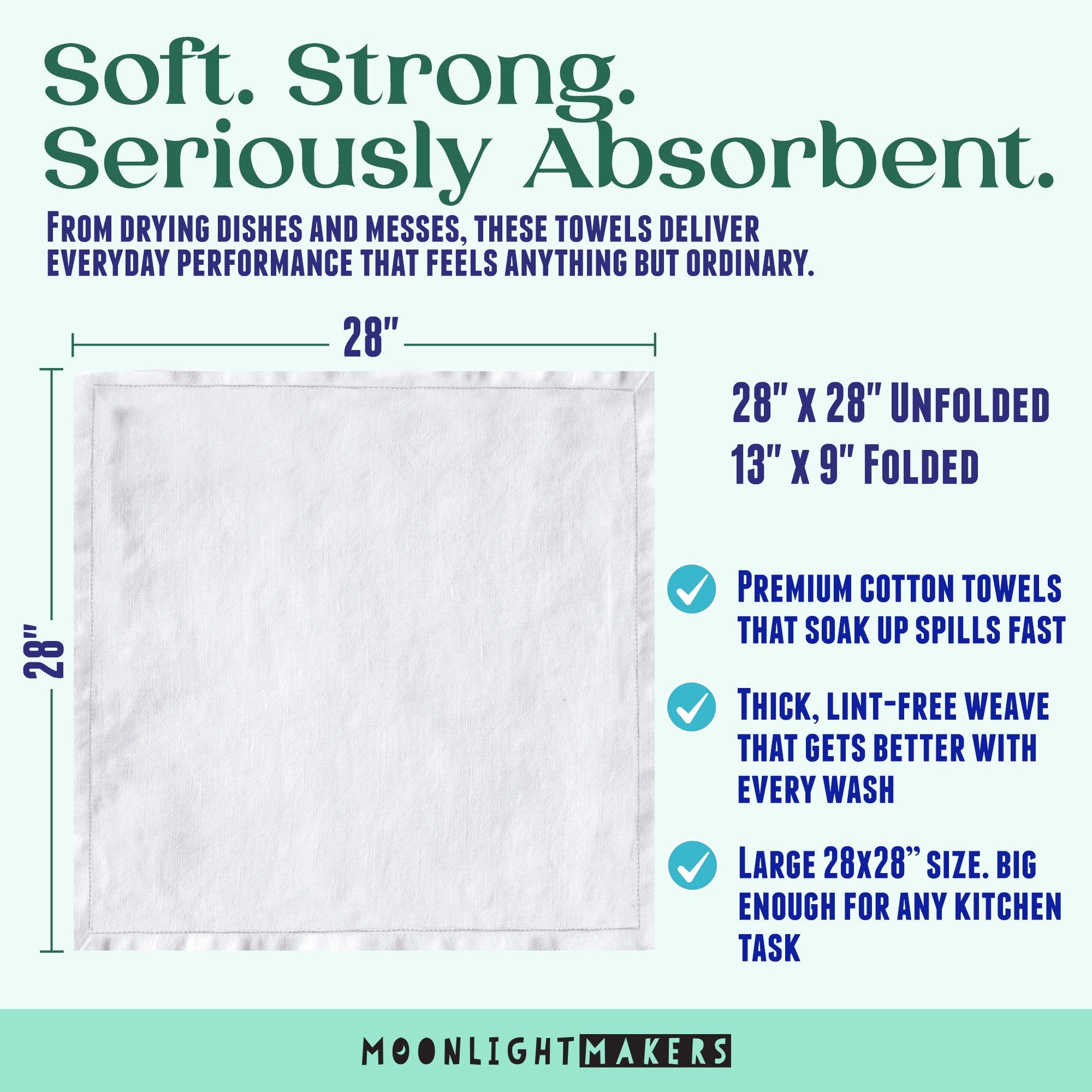 Kitchen Towel Set of 3 - Bacon Heart, Fitness Taco, Brusselin'