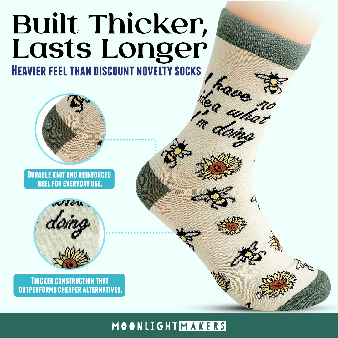 SALE I Have No Idea What I'm Doing Funny Knit Socks