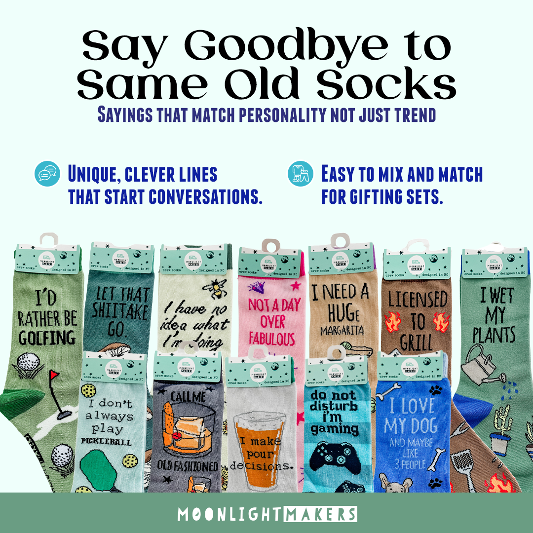 I Wet My Plants Funny Knit Socks