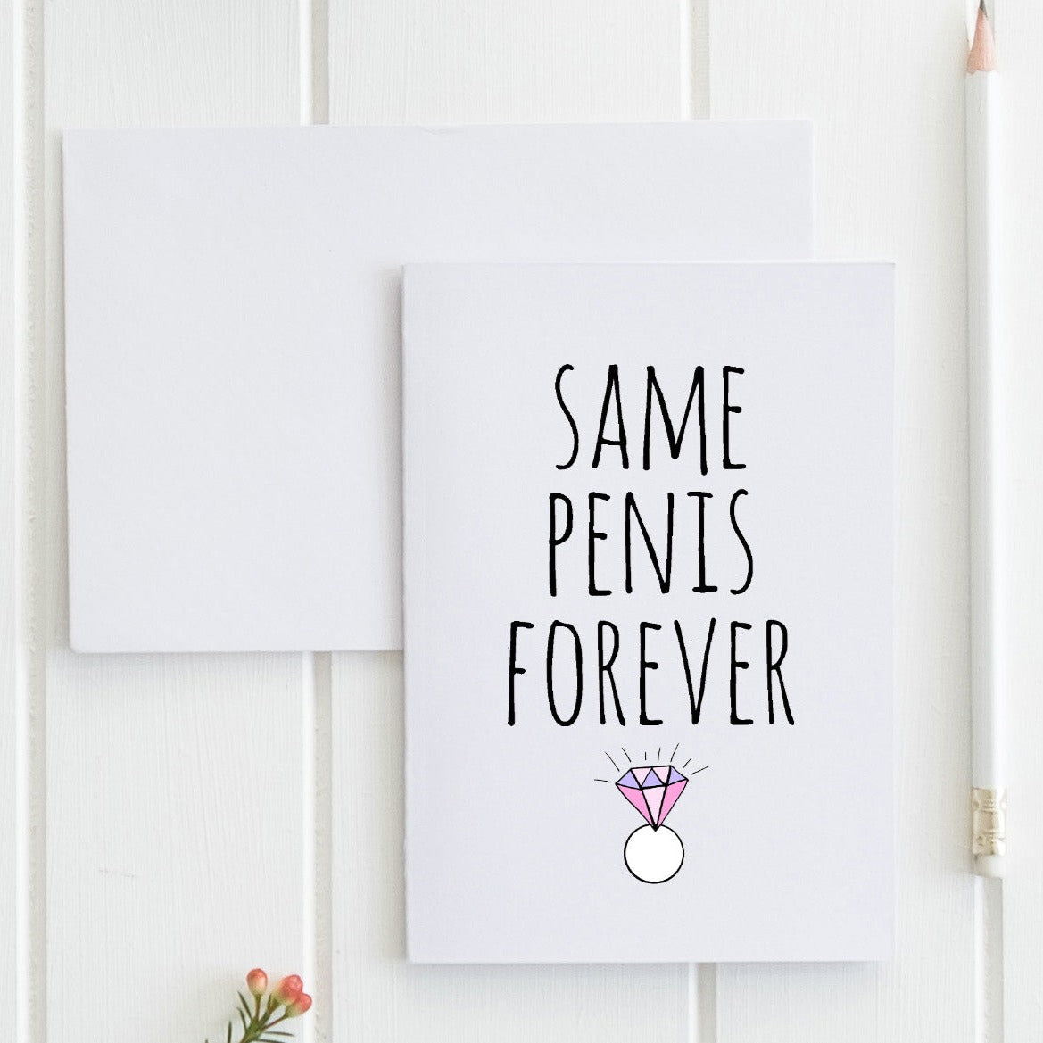 SALE - Same Penis Forever - Greeting Card - MoonlightMakers