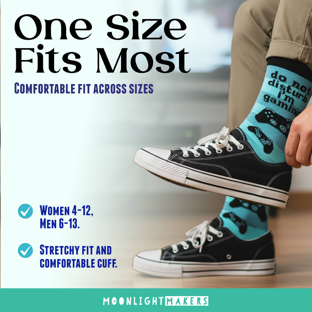 Leave Me Alone I'm Reading Funny Knit Socks