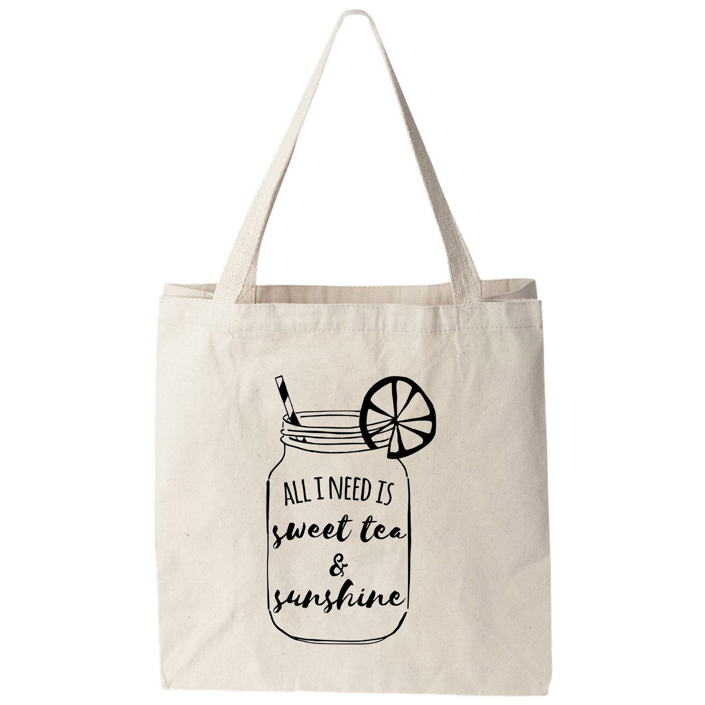 a canvas bag with a quote on it