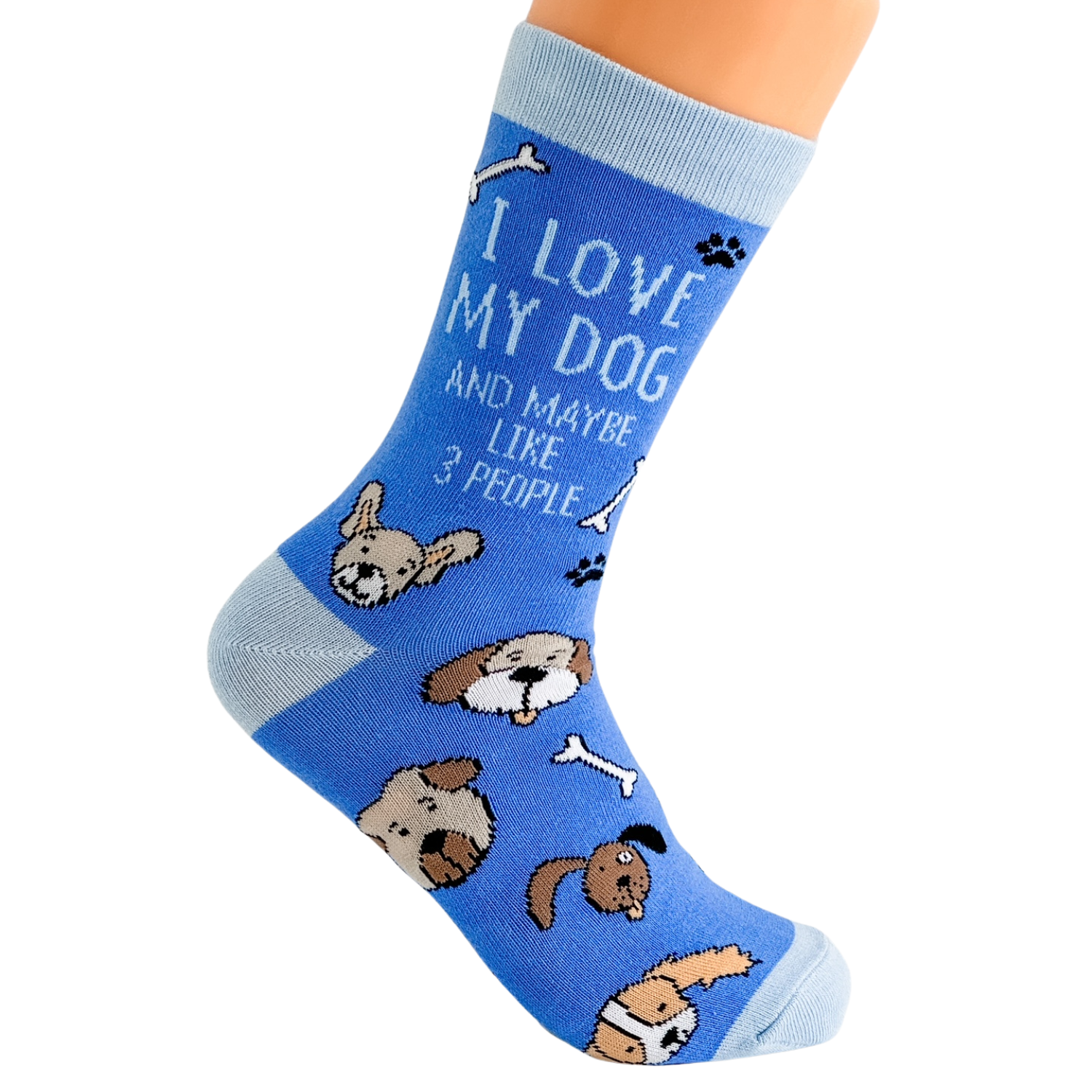 a pair of socks with dogs on them