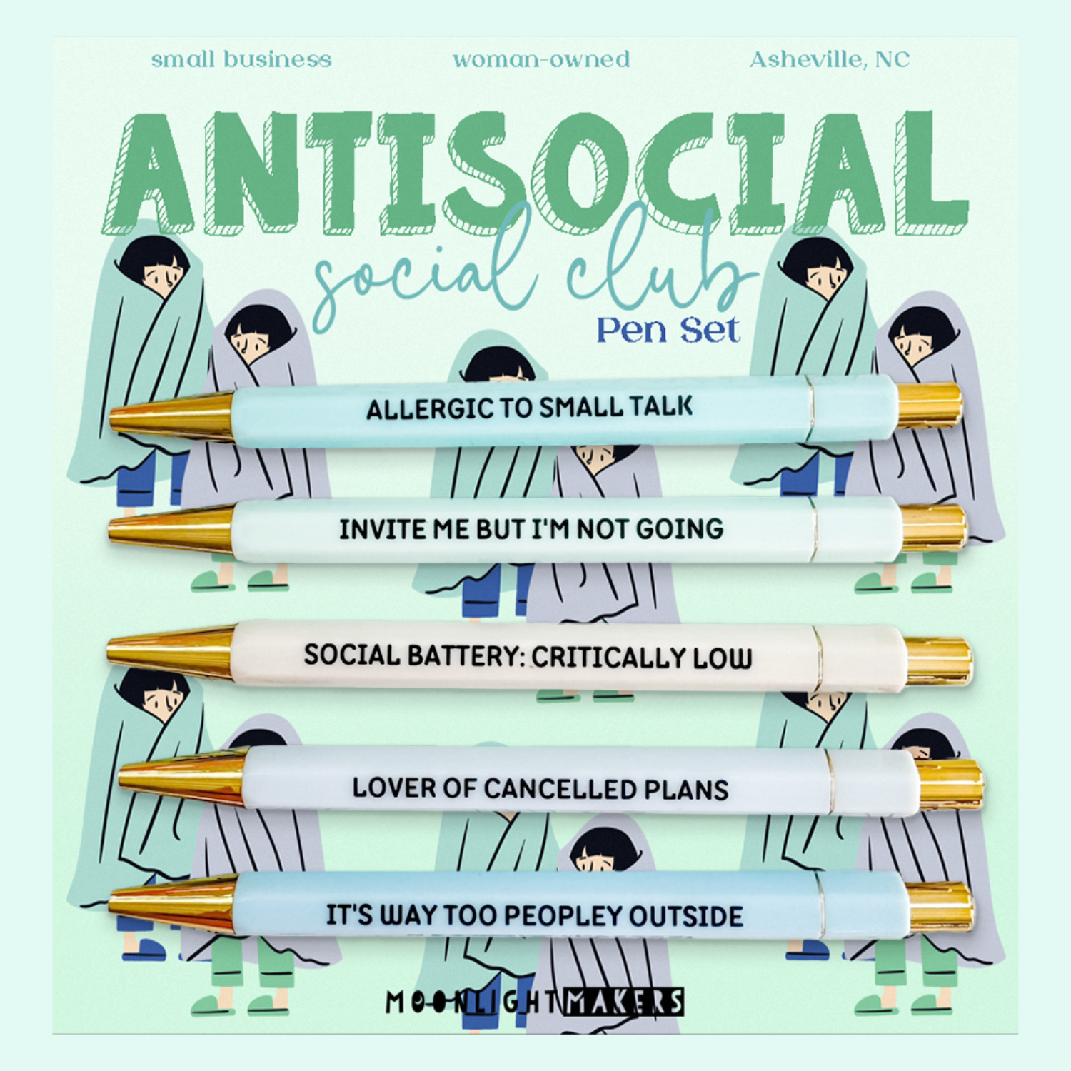 Antisocial Social Club - Pen Set - MoonlightMakers