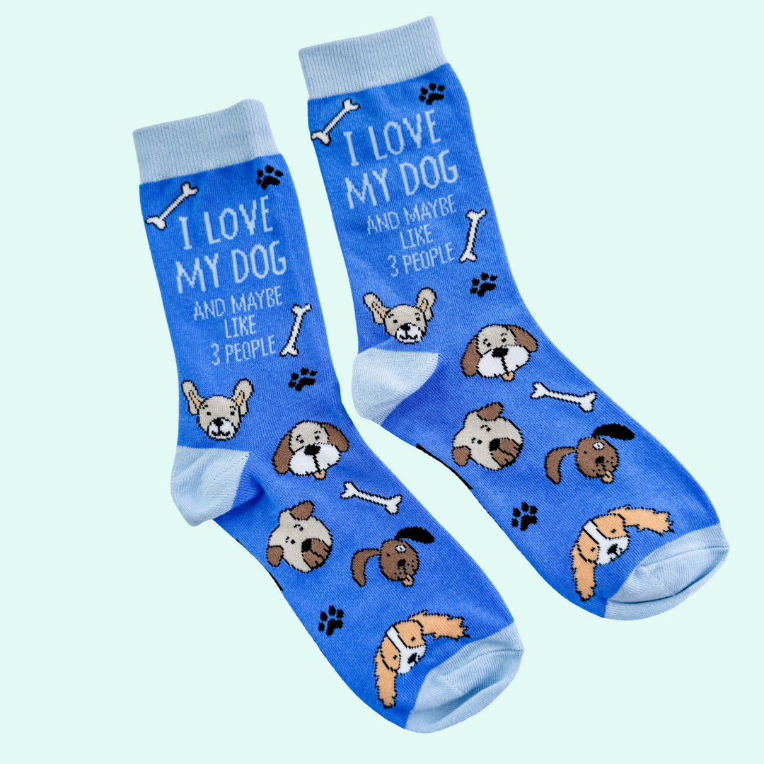 SALE I Love My Dog (And Maybe Like 3 People) Socks - MoonlightMakers