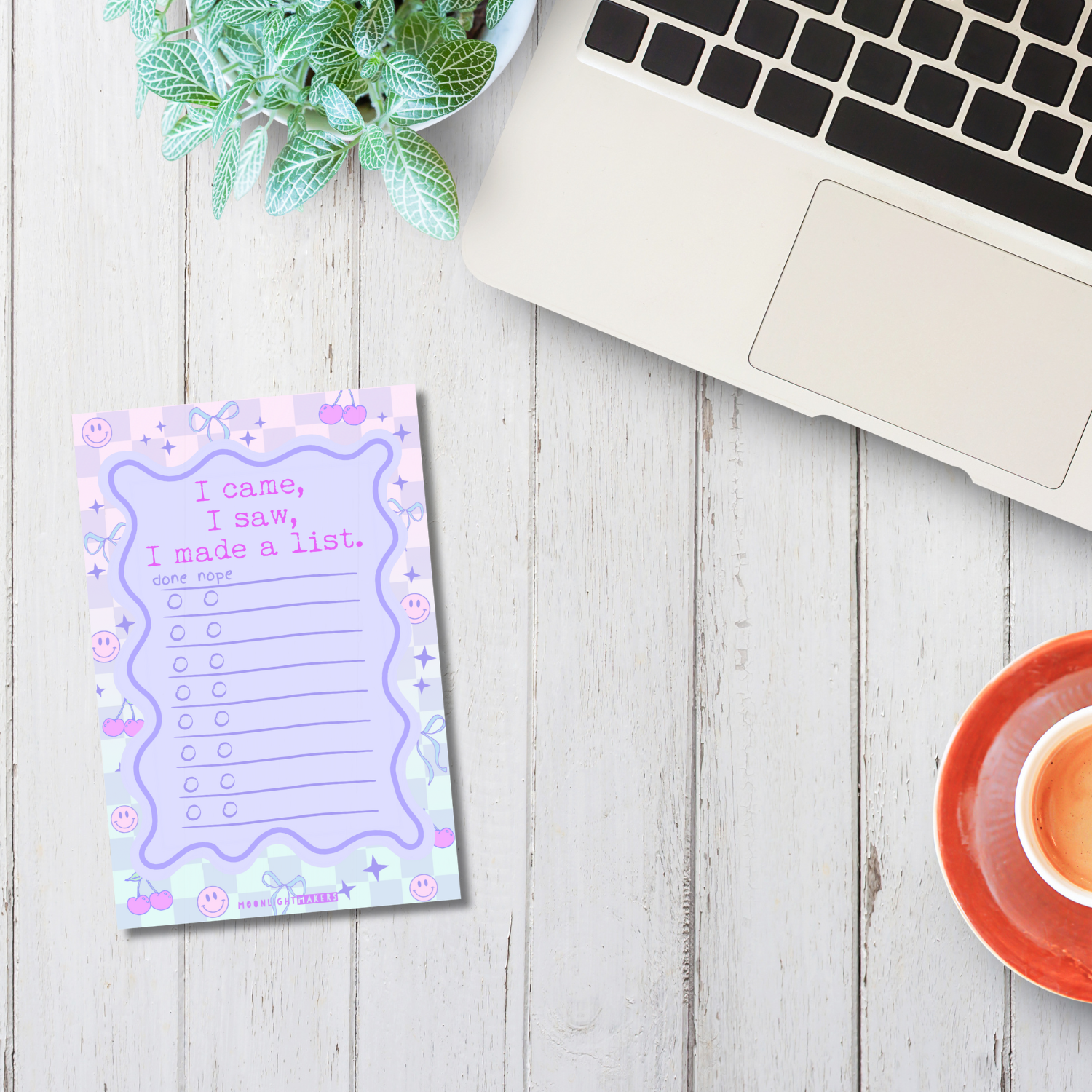 I Came, I Saw, I Made A List Notepad