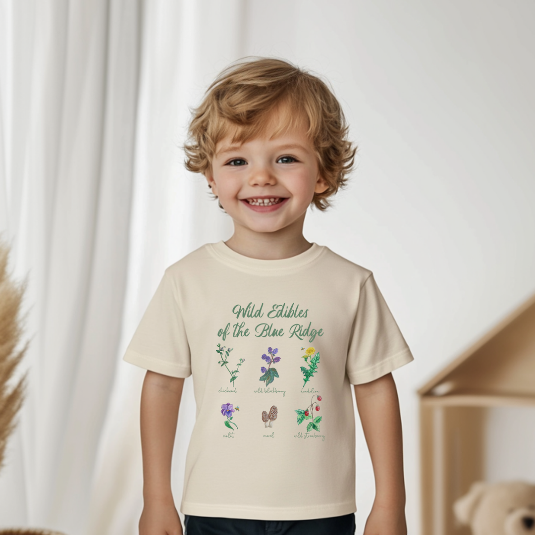 Wild Edibles of The Blue Ridge - Toddler Tee - Oatmeal