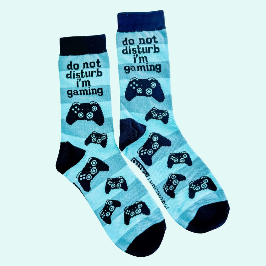 SALE Leave Me Alone I'm Gaming Funny Socks