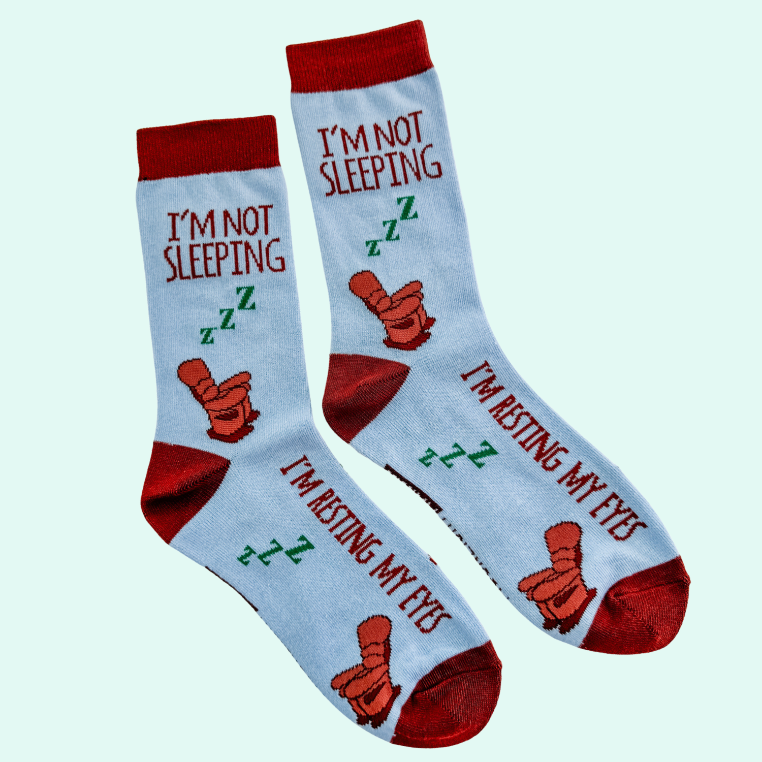 SALE I'm Not Sleeping I'm Resting My Eyes Knit Socks