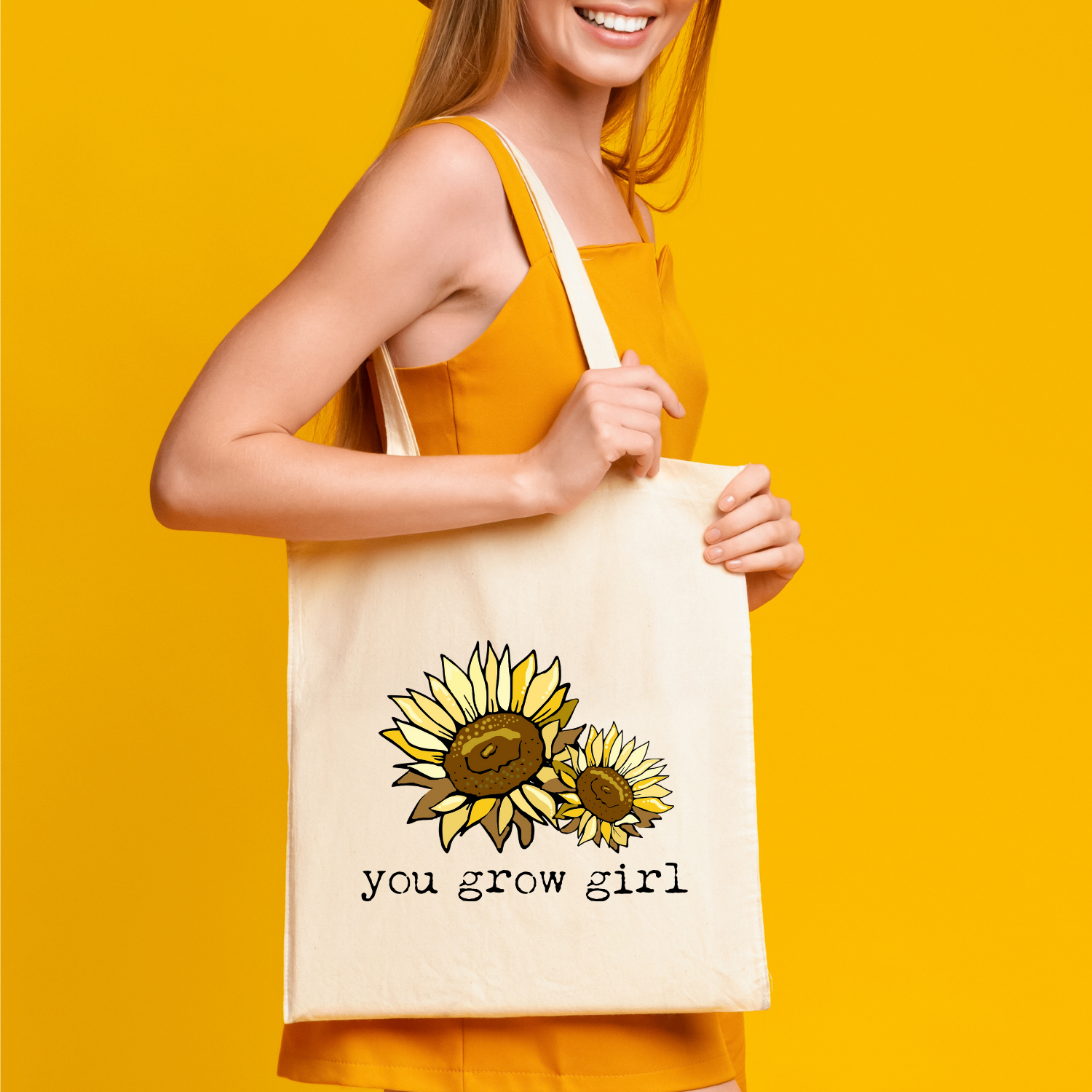 You Grow Girl Full Color Tote Bag