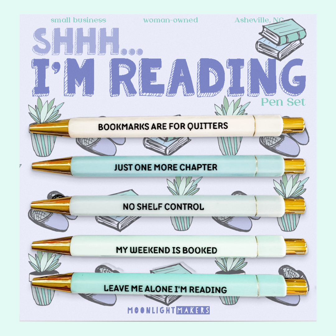 Shh... I'm Reading - Pen Set - MoonlightMakers