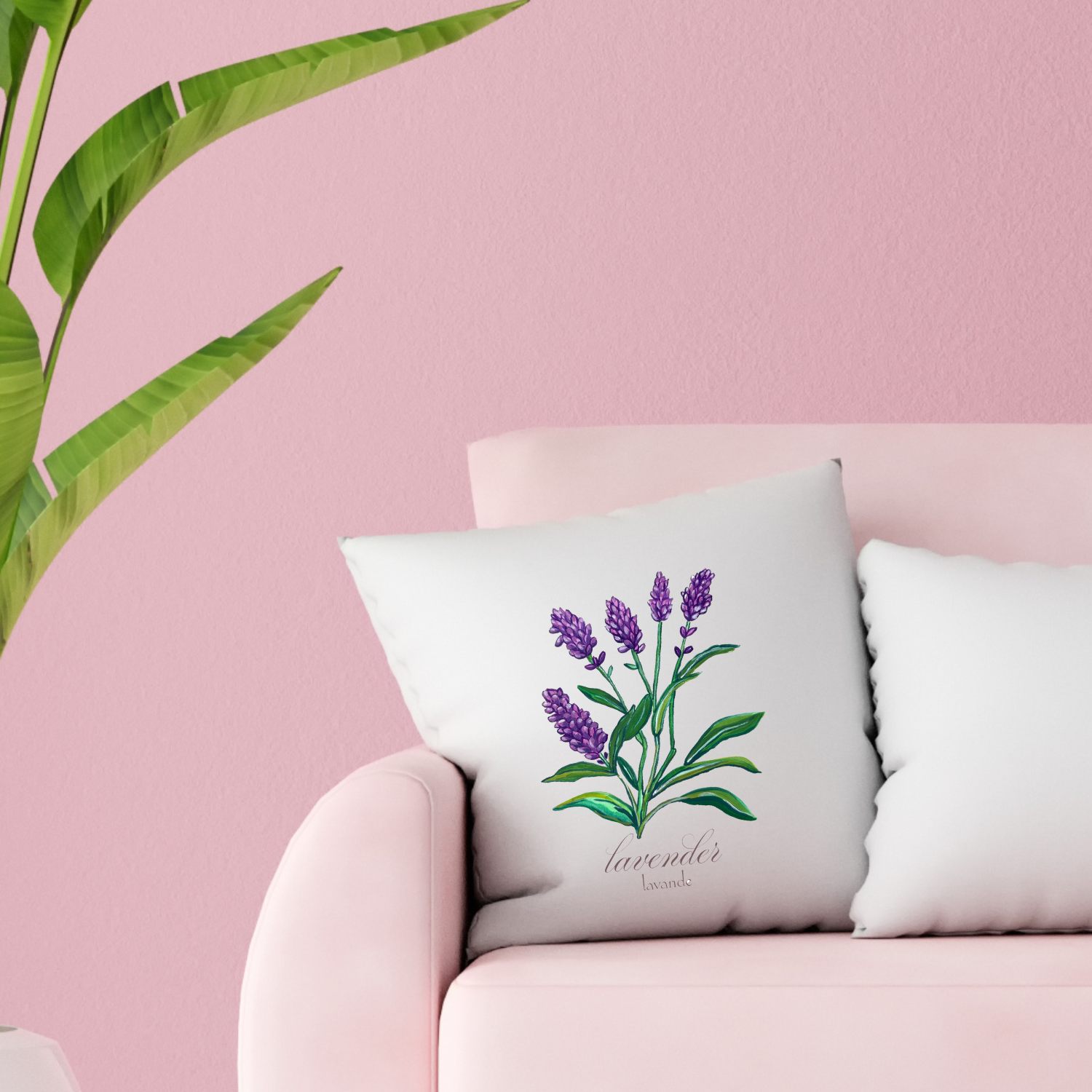Lavender Throw Pillow