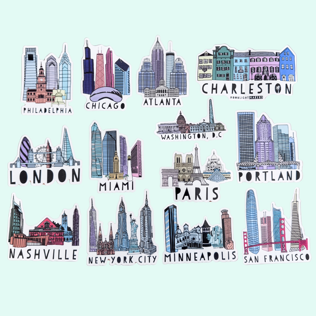 SALE Skyline Stickers - MoonlightMakers