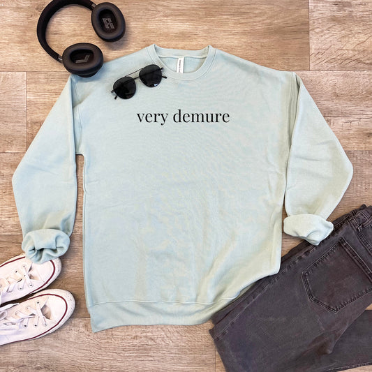 Very Demure - Unisex Sweatshirt - Heather Gray or Dusty Blue