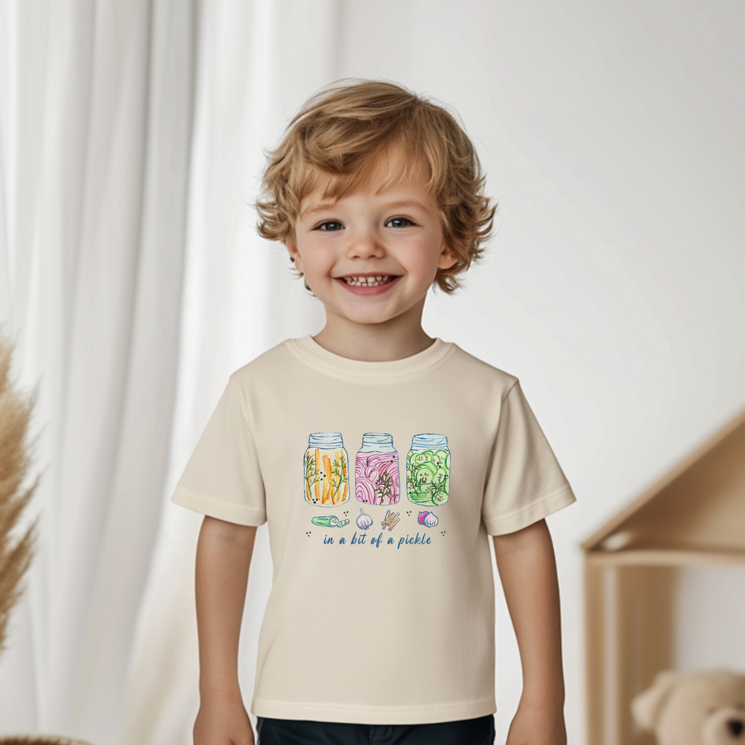 In A Bit Of A Pickle - Toddler Tee - Oatmeal