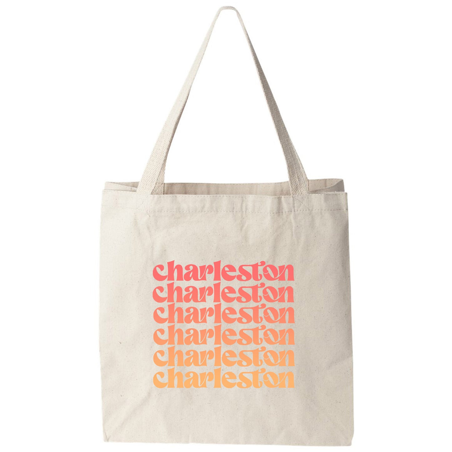 a tote bag with the words charleston on it