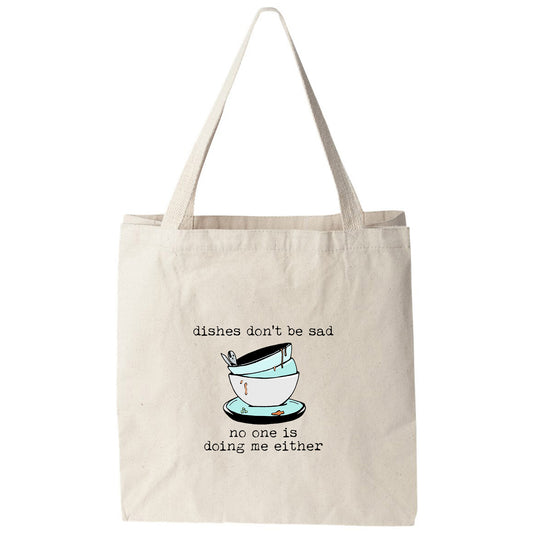 a tote bag with a picture of a coffee cup on it