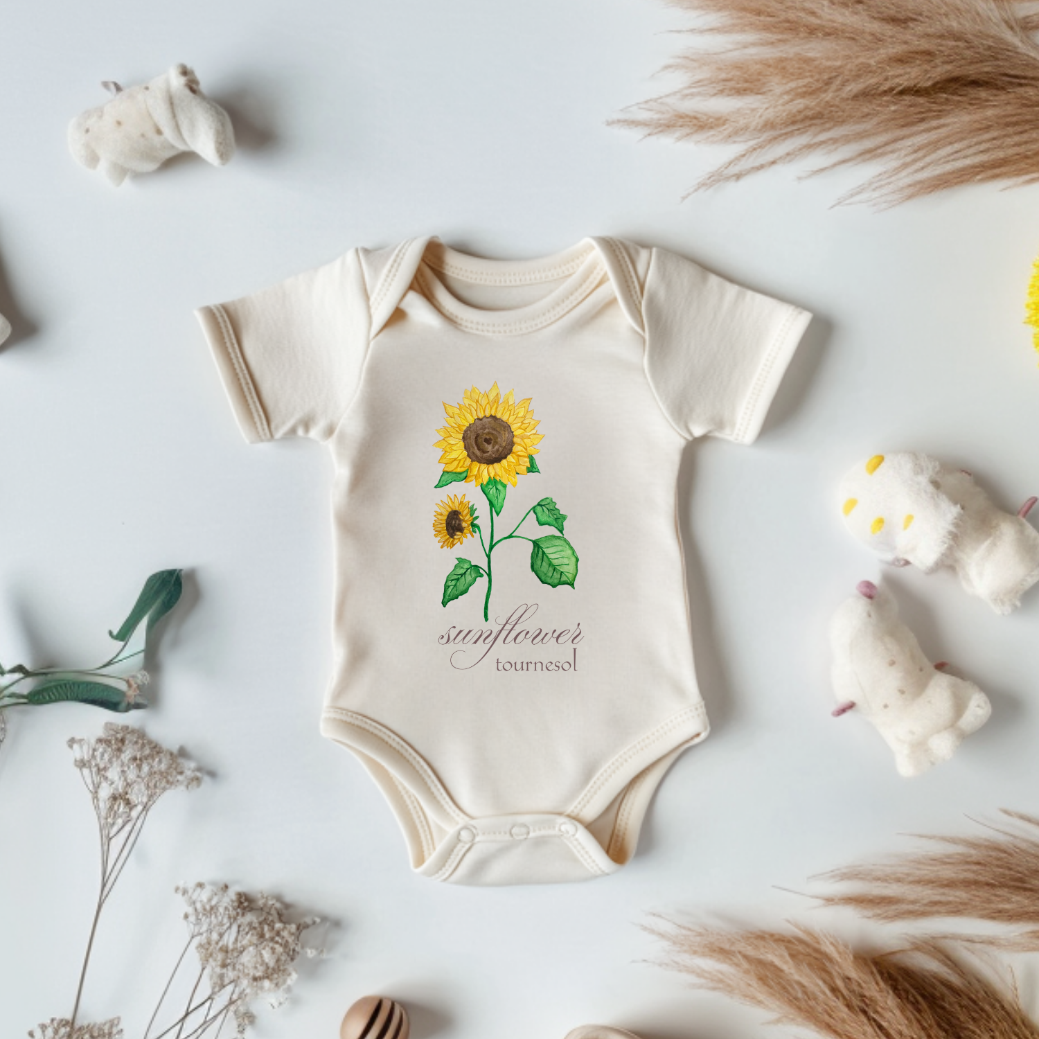 Sunflower - Onesie - Oatmeal