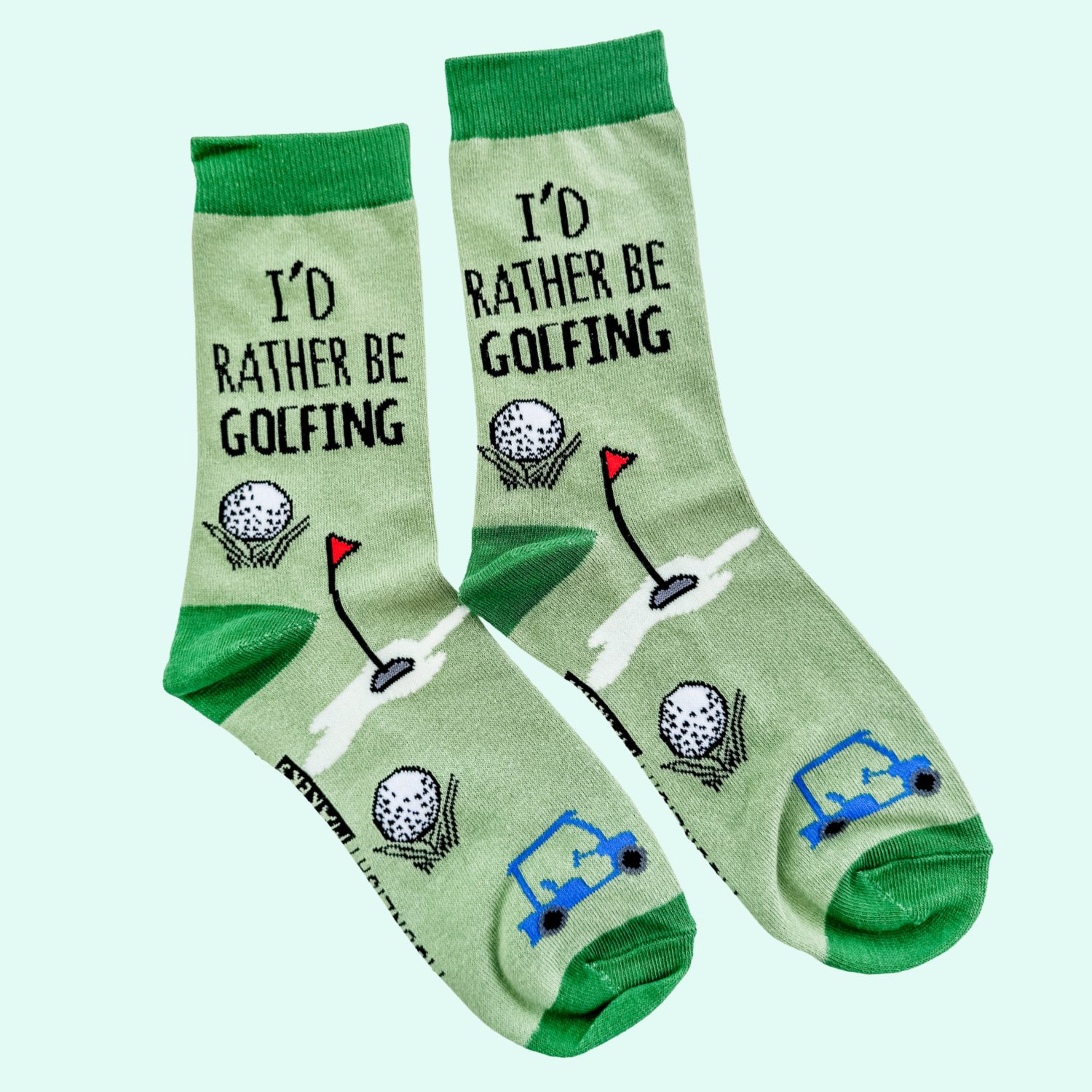 I'd Rather Be Golfing Knit Socks