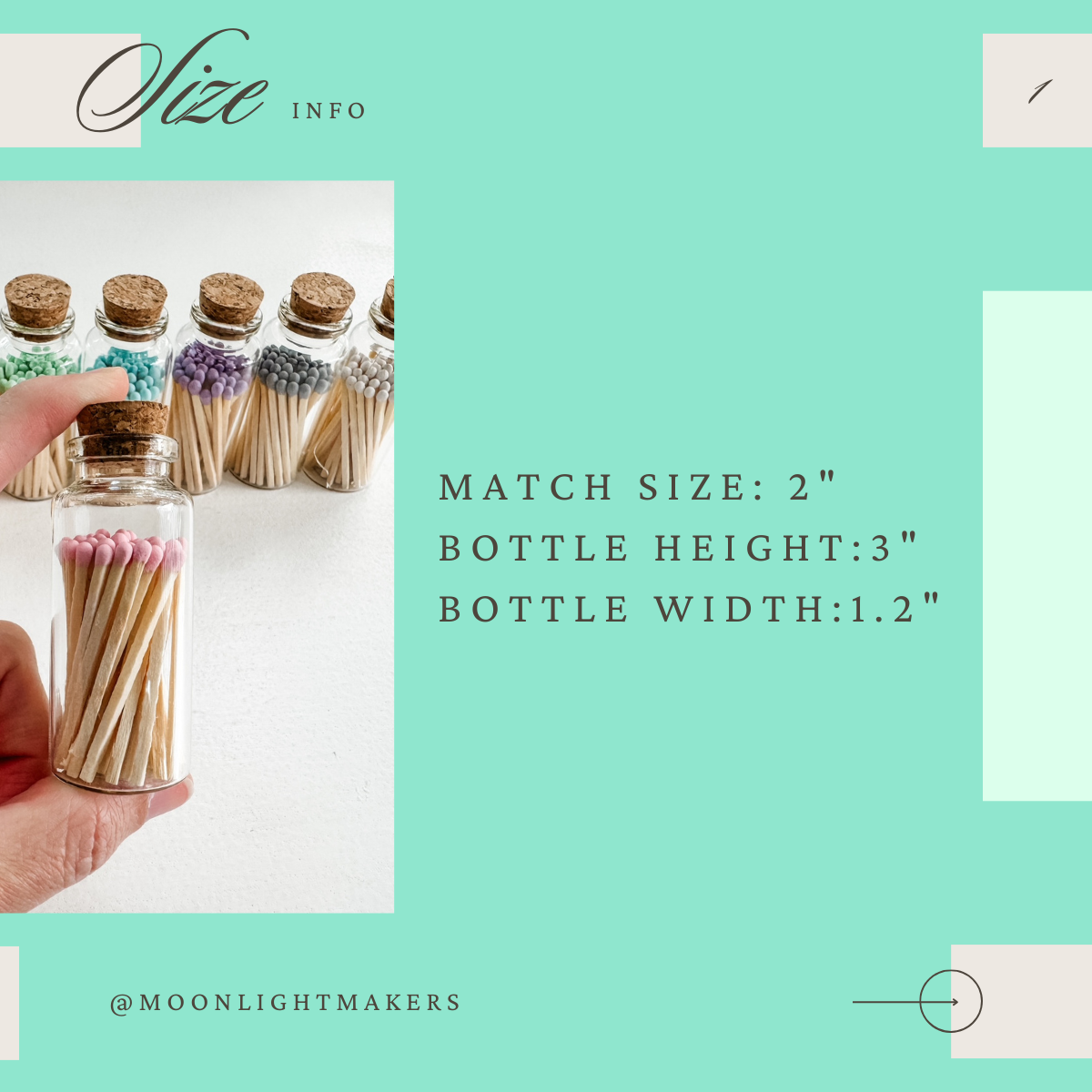 a hand holding a bottle filled with matches