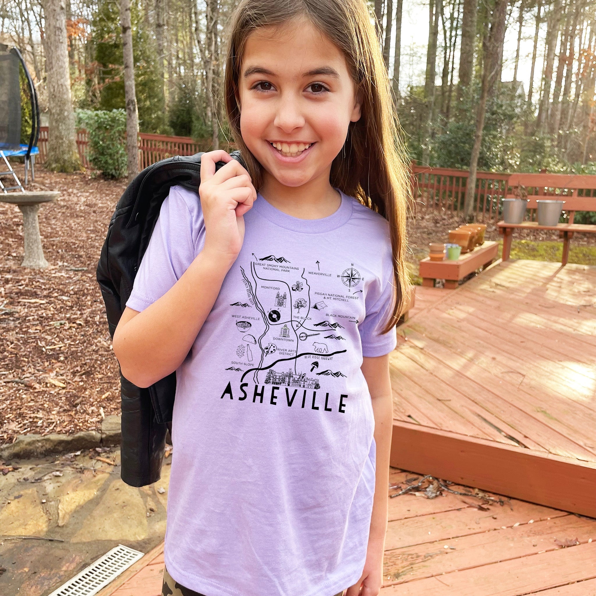 Asheville Map - Kid's Tee