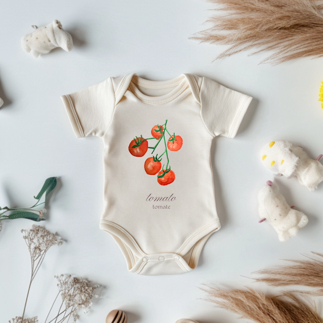 Tomato - Baby Onesie - Oatmeal