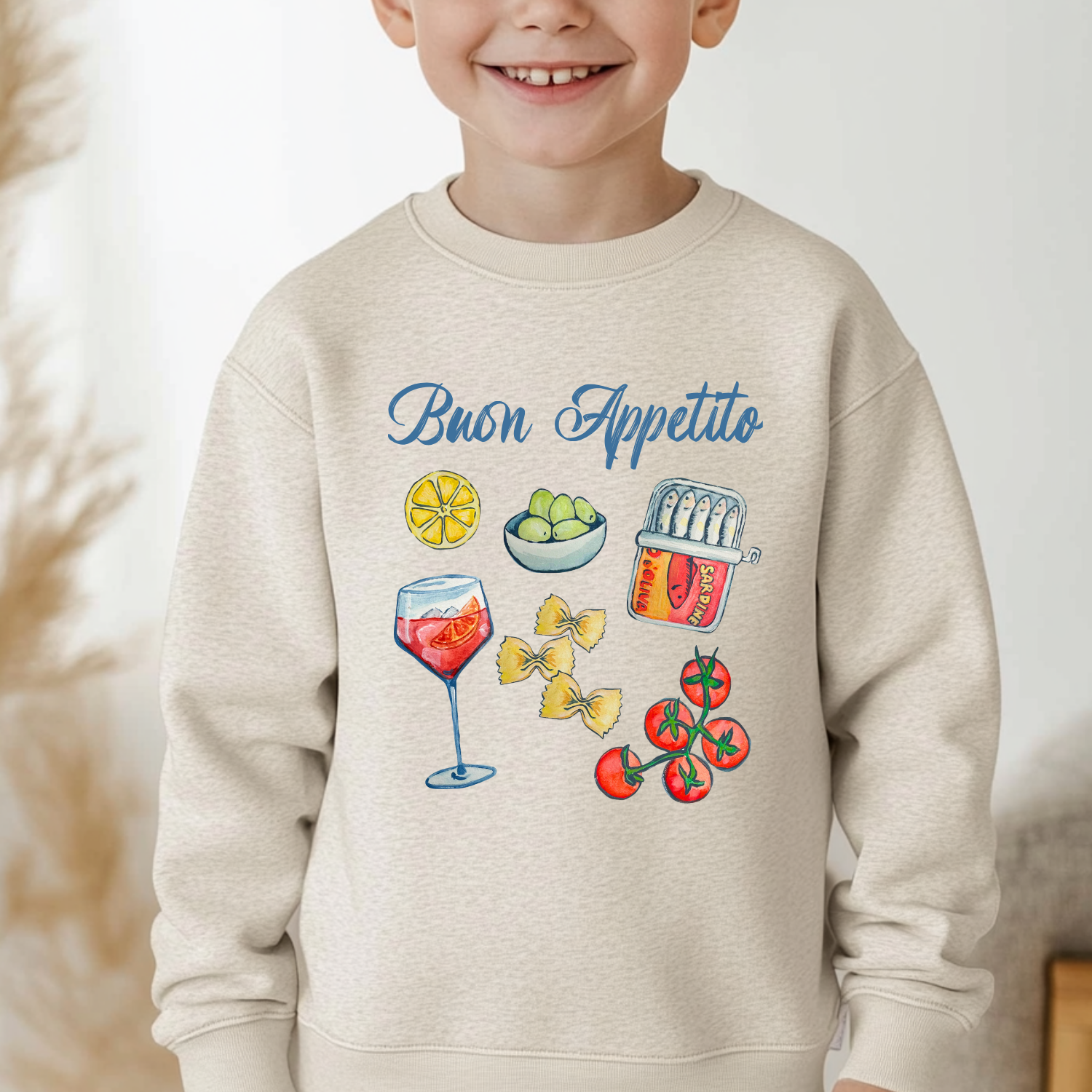 Buon Appetito - Kid's Sweatshirt - Oatmeal