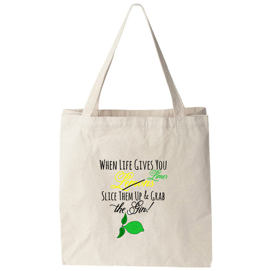 a tote bag with a quote on it