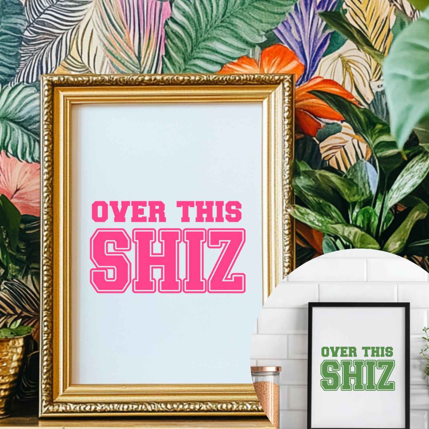 Over This Shiz - Wicked Inspired Art Print